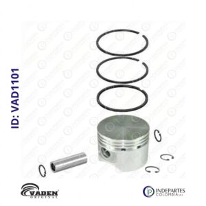 Pistón Y Anillos 75 Mm Bulón Delgado En 20 Vaden