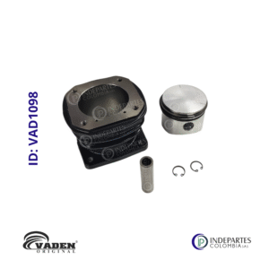Bloque Piston Y Anillos Vaden Compresor Npr Aire 75 Mm