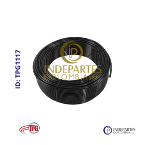 Manguera Tpg Tipo Tubin De 3/8 Negra 1 Mts