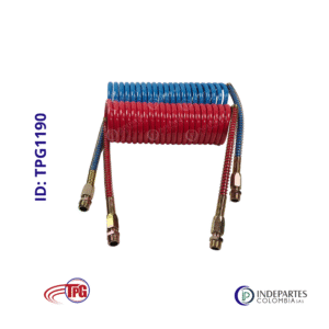 Manguera de Trailer Tpg Azul,Roja 15 Pies Corta
